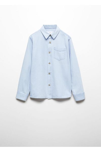 MANGO Kids Tricou Albastru Pentru Copii