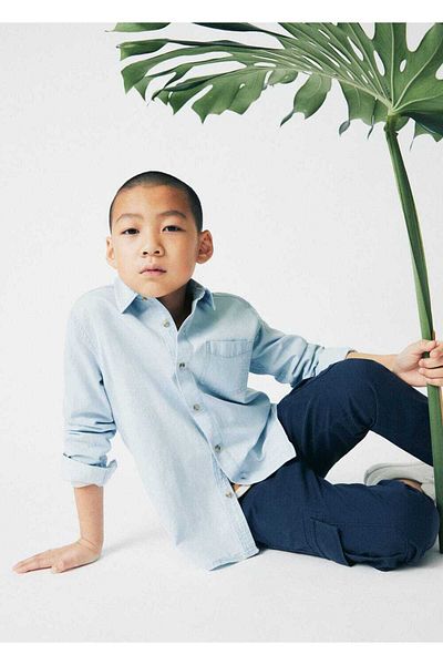 MANGO Kids Tricou Albastru Pentru Copii