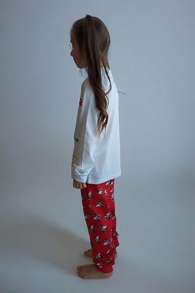 QUB CLUB Set pijamale pentru copii unisex alb 4 anotimpuri