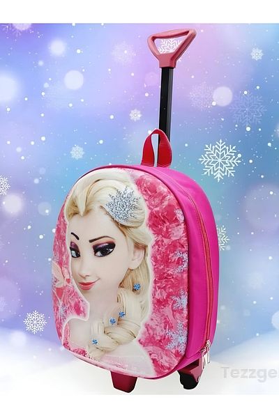 Tezzgelsin Rucsac Elsa Eva Fabric pentru fete cu racletă pentru grădiniță și uz zilnic