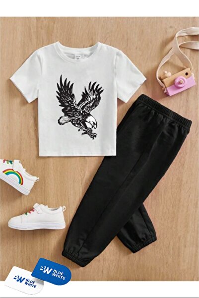 FRİENDS KİDS Set tricou-pantaloni de trening cu imprimeu „BUNNY EAGLE” pentru...