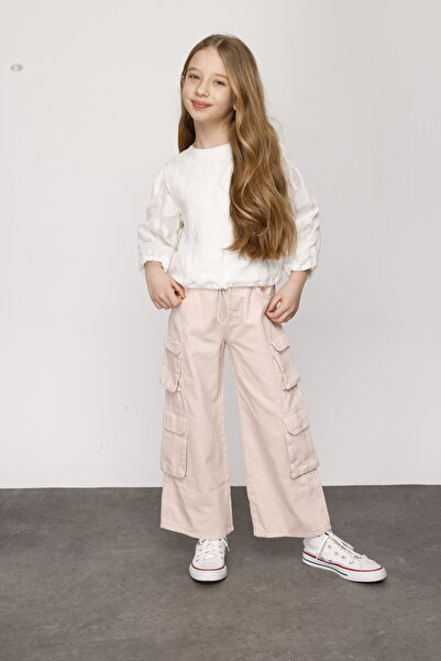 JENA Gabardine Girl's Cargo Pants
