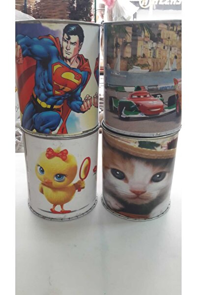 ATLAS TOYS TENEKE KUMBARA ORTA BOY(KENDİNDEN BASKILI) 4 ADET