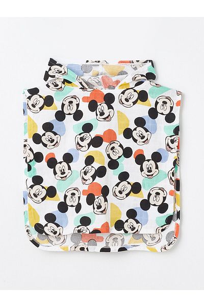 LC Waikiki Mickey Mouse Printed Baby Boy Bathrobe