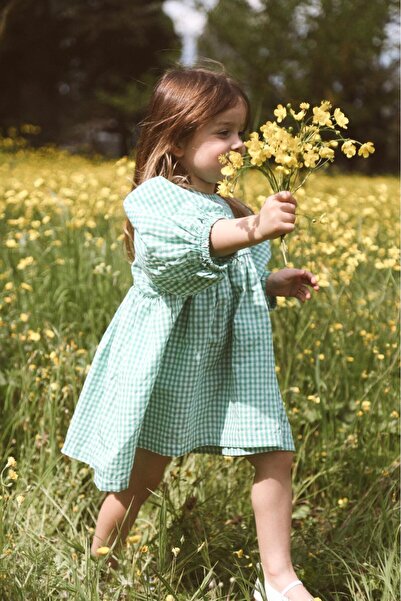 Lalia فستان بناتي مربع من ميرا