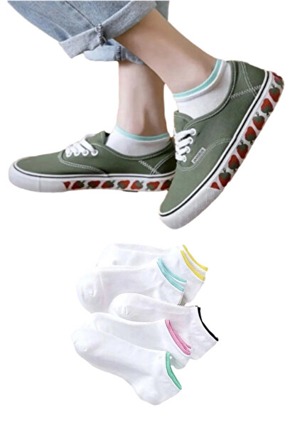 Laula Комплект от 5 бели дамски чорапи