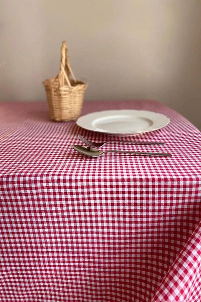 Hig Store Pânză de masă Gingham cu model pătrat - Față de masă, Covoraș de picnic