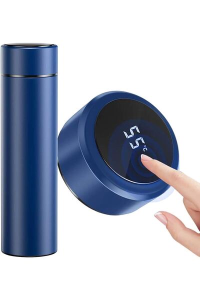 funshop Anneler Gününe Özel Lacivert Dereceli Çelik Dijital Led Sıcaklık Göst...