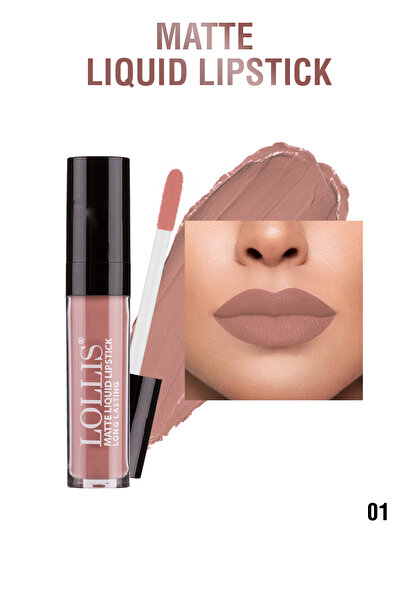 Lollis Matte Liquid Lipstick 01 /mat Likit Ruj 01
