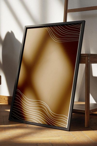 Postifull Natural Shades Boho Wall Decor, Frameless Poster, Frameless Wall Painting - Fine Art Paper
