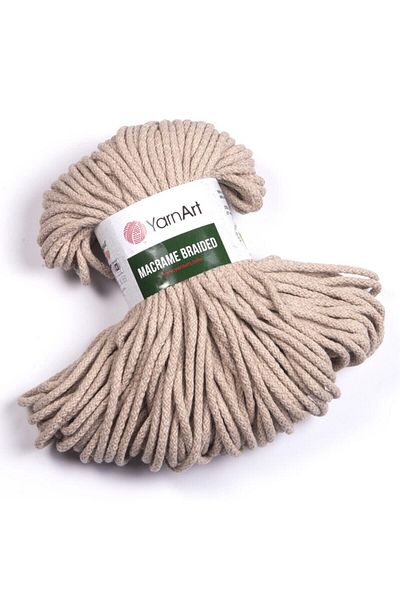 Yarnart Macrame Braided - Μακραμέ Χειροποίητο Πλεκτό Νήμα Κρέμα-753