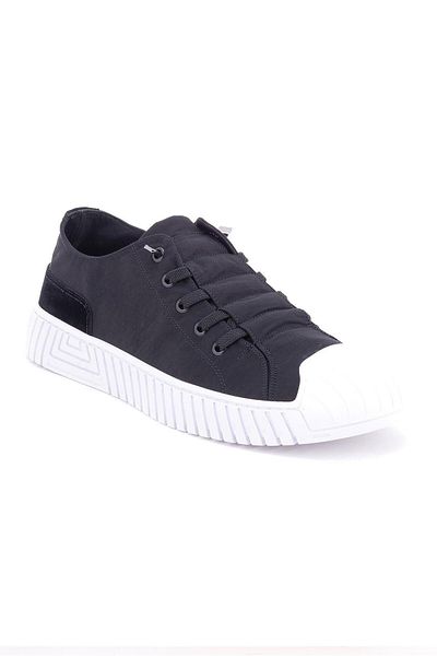 GAMELU Pantofi sport pentru femei Vigor Linen - Negru Alb