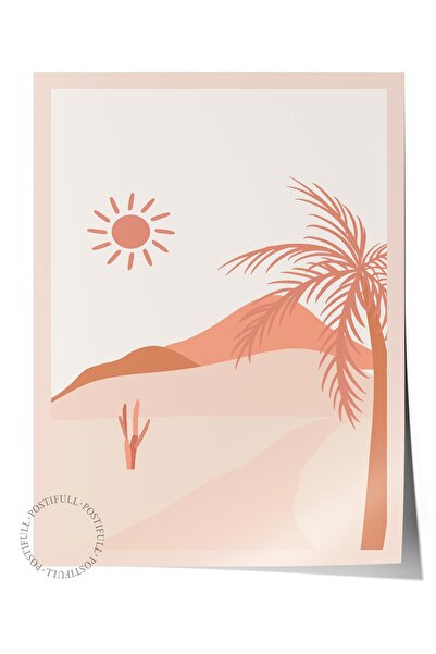 Postifull Decor de perete Boho pastel, poster fără încadrare, pictură murală ...