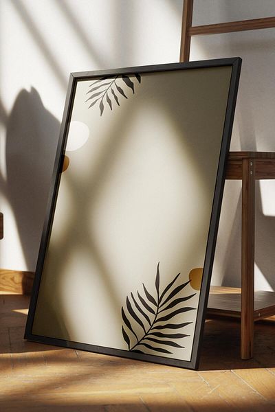 Postifull Natural Shades Boho Wall Decor, Frameless Poster, Frameless Wall Painting - Fine Art Paper