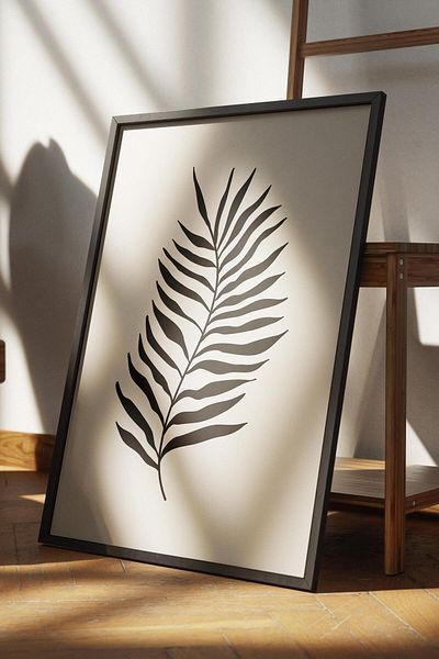 Postifull Decor de perete Boho în tonuri naturale, poster fără încadrare, pictură murală fără încadrare - hârtie de artă