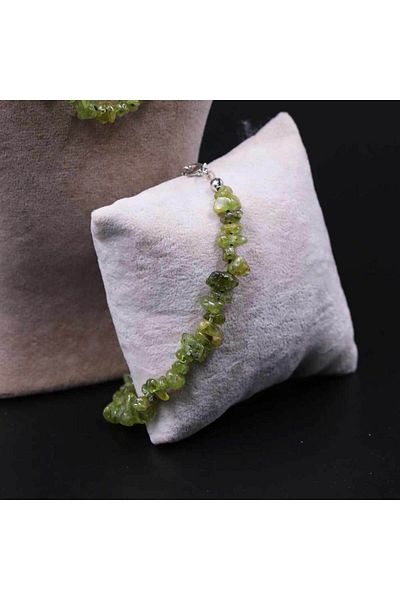 MYTAKIAĞACIMFH Zebercet Stone Broken Natural Stone Necklace Bracelet Set