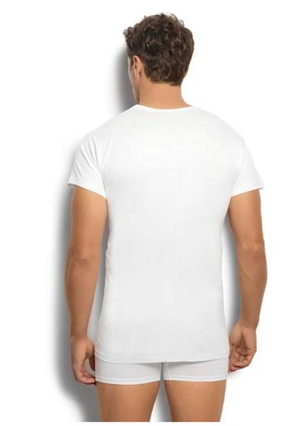 tubgen Jiber Men's White Cotton Crew Neck Undershirt Set of 3 - 103