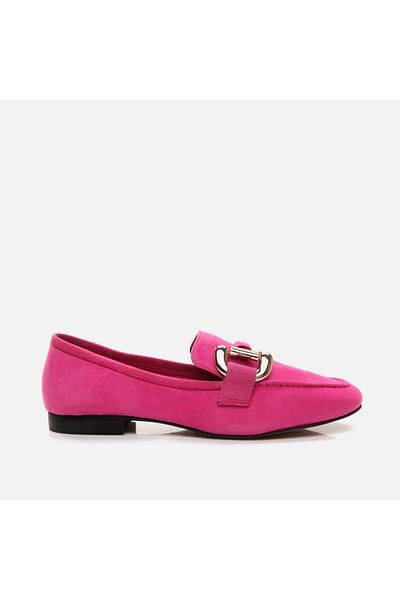 Hotiç Loafer de damă din piele naturală fucsia