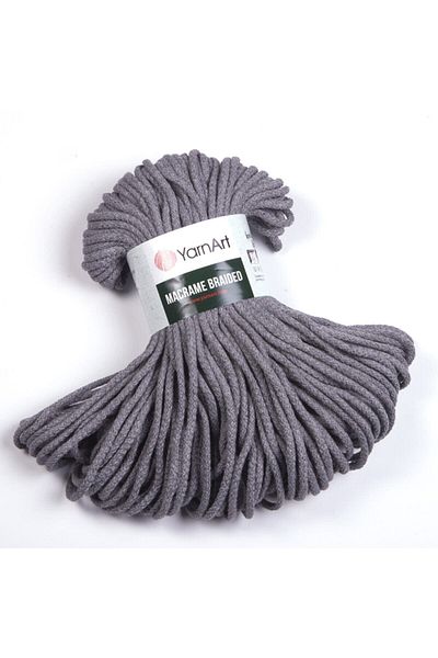 Yarnart Macrame Braided - Μακραμέ Χέρι Πλεκτό Νήμα Γκρι-774