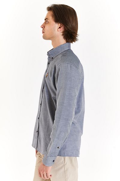 U.S. Polo Assn. ΠΟΥΚΑΜΙΣΟ US POLO ASSNSLIM FIT ΥΦΑΝΤΟ