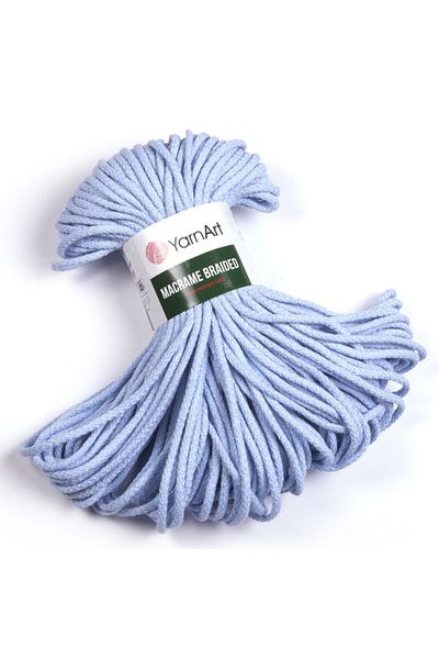 Yarnart Macrame Braided - Μακραμέ Χειροποίητο Νήμα Πλεξίματος Baby Blue-760