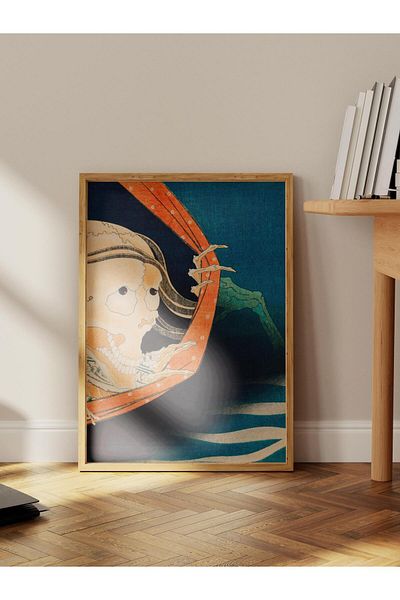 Postifull Poster Hokusai Katsushika Nr:61 Poster de artă modernă - Seria de decorațiuni artistice - Pictură de perete, imprimare HD