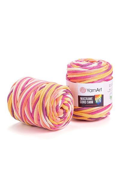 Yarnart Κορδόνι Macrame 5 Mm Vr - Μακραμέ Χειροποίητο Νήμα Πλεξίματος Ebruli-912