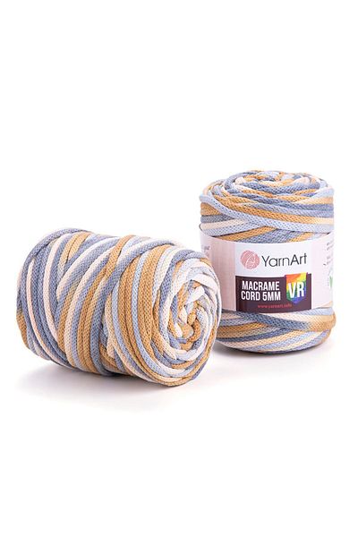 Yarnart Κορδόνι Macrame 5 Mm Vr - Μακραμέ Χειροποίητο Νήμα Πλεκτομηχανής Ebruli-918