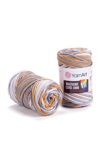 Yarnart Κορδόνι Macrame 3 Mm Vr - Μακραμέ Χειροποίητο Νήμα Πλεξίματος Ebruli-918