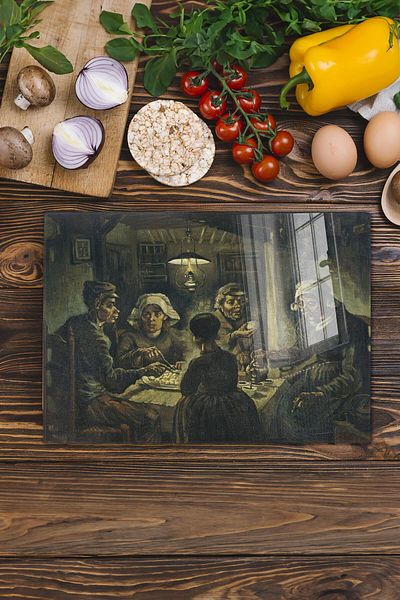 Postifull Cutting Board, New Generation Chopping Board Glass, Art Series, Thick and Tempered Unbreakable Glass, 21*30cm