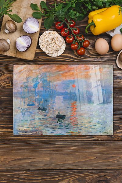 Postifull Cutting Board, New Generation Chopping Board Glass, Art Series, Thick and Tempered Unbreakable Glass, 21*30cm