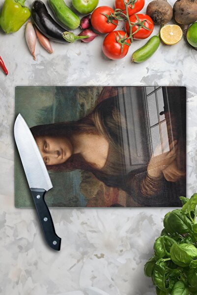 Postifull Cutting Board, New Generation Chopping Board Glass, Art Series, Thick and Tempered Unbreakable Glass, 21*30cm