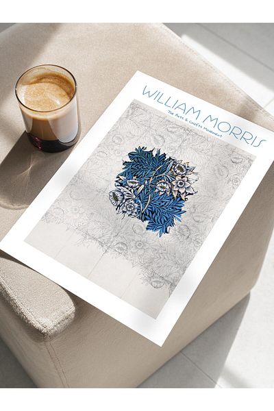 Postifull Αφίσα William Morris - Σειρά Art, Σχεδιασμός χωρίς πλαίσιο, Μοντέρνα Τέχνη