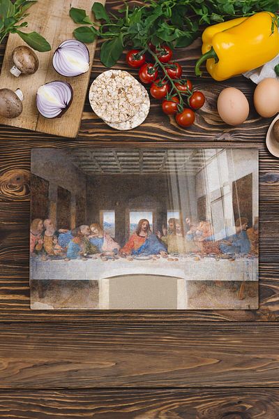 Postifull Cutting Board, New Generation Chopping Board Glass, Art Series, Thick and Tempered Unbreakable Glass, 21*30cm