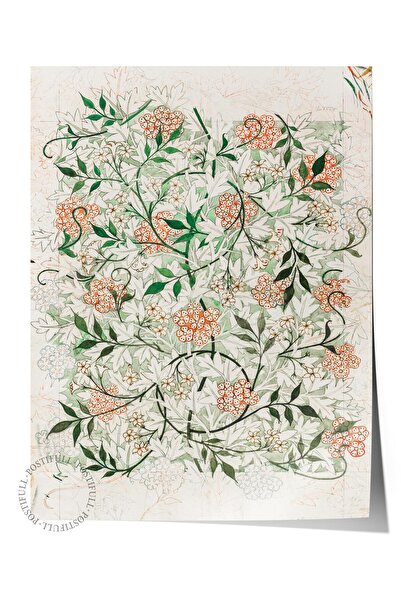 Postifull William Morris Poster No:6 Modern Sanat Poster - Sanat Dekor Serisi...