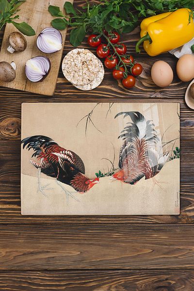 Postifull Cutting Board, New Generation Chopping Board Glass, Art Series, Thick and Tempered Unbreakable Glass, 21*30cm