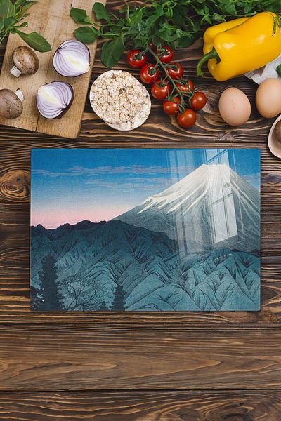 Postifull Cutting Board, New Generation Chopping Board Glass, Art Series, Thick and Tempered Unbreakable Glass, 21*30cm
