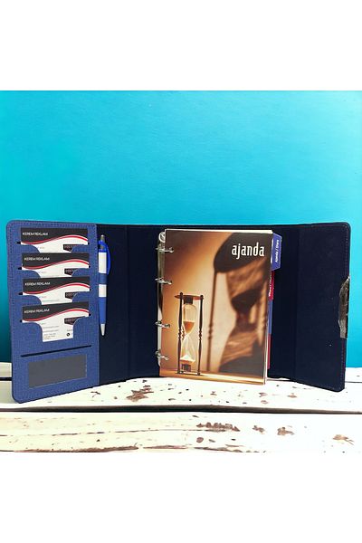 Kerem ofis Luxury Model Magnetic Locked Organizer Thermo Leather - Mechanized 2025 - 2026 Date Agenda