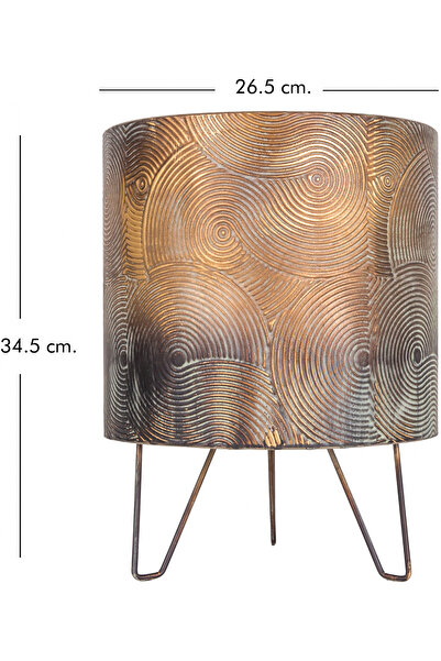 Herdekora Metal Saksı Ayaklı 26,5x34,5 Cm.
