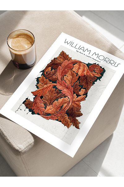 Postifull Αφίσα William Morris - Σειρά Art, Σχεδιασμός χωρίς πλαίσιο, Μοντέρνα Τέχνη