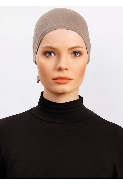 Ecardin Dark Mink Comfortable Snap Bonnet - St 257