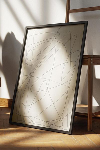 Postifull Frameless Poster Abstract Nordic Series, Nordic Painting, Wall Poster, Hd Printing, Thick Archival