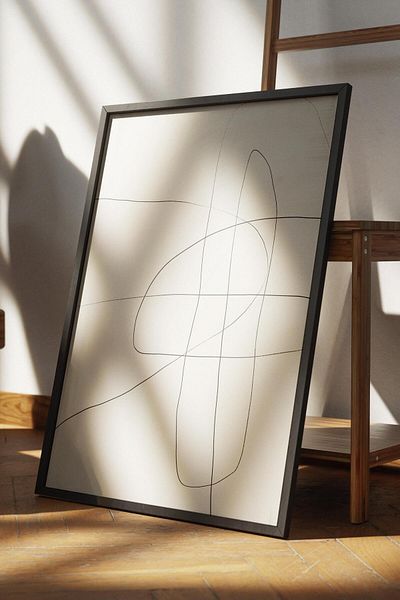Postifull Poster fără încadrare Seria nordică abstractă, pictură nordică, poster de perete, imprimare HD, gros archival