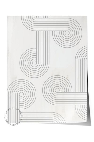 Postifull Frameless Poster Abstract Nordic Series, Nordic Painting, Wall Poster, Hd Printing, Thick Archival