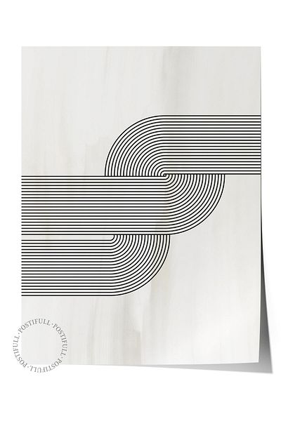 Postifull Frameless Poster Abstract Nordic Series, Nordic Painting, Wall Poster, Hd Printing, Thick Archival