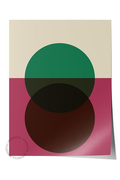 Postifull Σειρά Bauhaus - Αφίσα τοίχου μπορντό, Αφίσα τέχνης χωρίς πλαίσιο με εκτύπωση HD