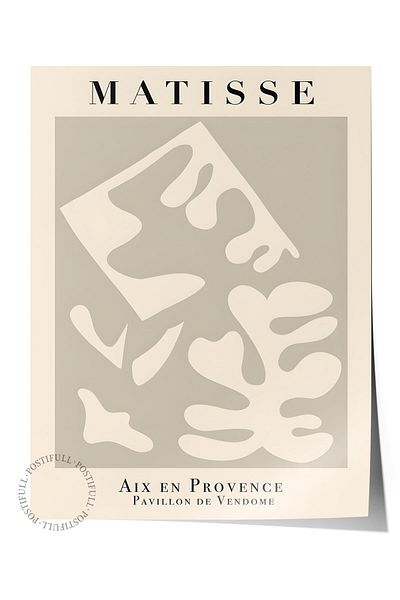 Postifull Αφίσα Παστέλ Σχεδίου Henri Matisse - Χωρίς πλαίσιο, Αφίσα Εικονογράφησης Duar, Εκτύπωση HD, Παχύ
