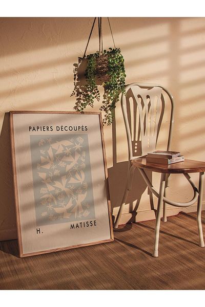 Postifull Αφίσα Παστέλ Σχεδίου Henri Matisse - Χωρίς πλαίσιο, Αφίσα Εικονογράφησης Duar, Εκτύπωση HD, Παχύ