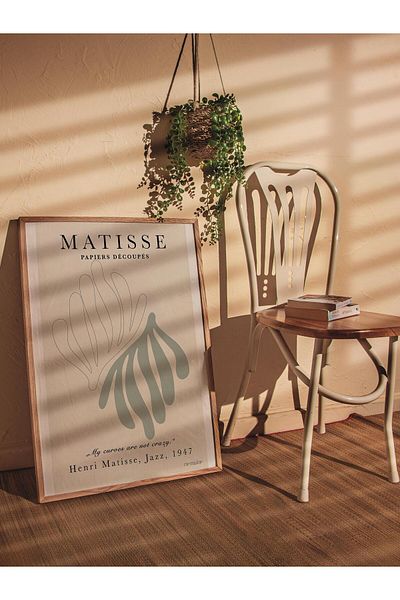 Postifull Αφίσα Παστέλ Σχεδίου Henri Matisse - Χωρίς πλαίσιο, Αφίσα Εικονογράφησης Duar, Εκτύπωση HD, Παχύ