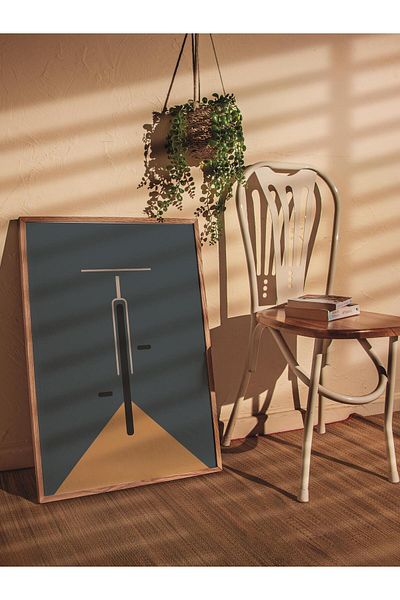 Postifull Πολύχρωμη αφίσα χωρίς πλαίσιο της σειράς Bauhaus - Διακόσμηση τοίχου με εκτύπωση HD